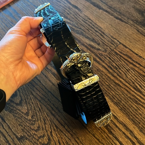 Maje Leather belt with buckles NWT - Picture 3 of 7